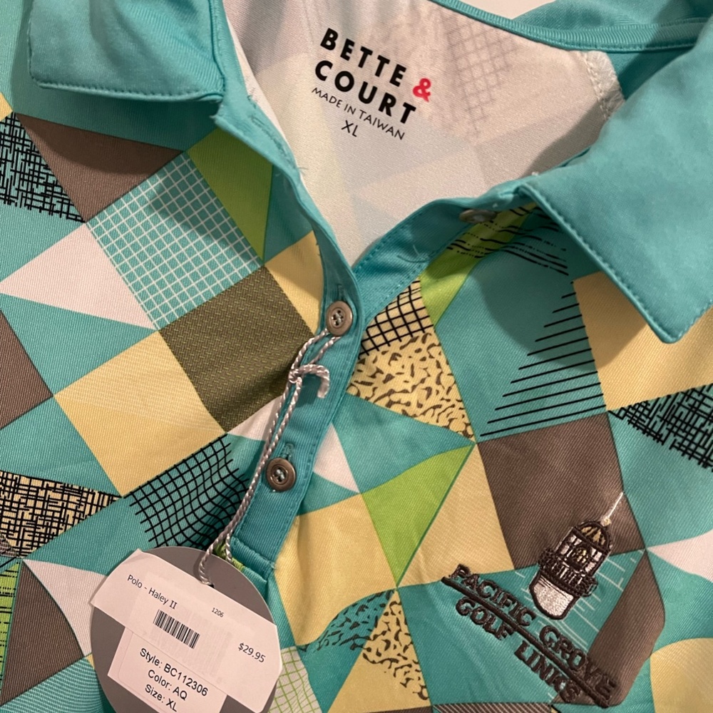 Bette & Court Golf Shirt - Pacific Grove Golf Links - XL - Picture 2 of 4